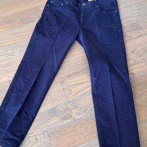 Orvis men’s 1856 5-pocket twill navy blue pants, 40/32